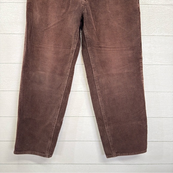 Empyre Relax Brown Corduroy Pants Sz 28 Straight Leg 90s Skate Y2K Streetwear - Picture 3 of 14